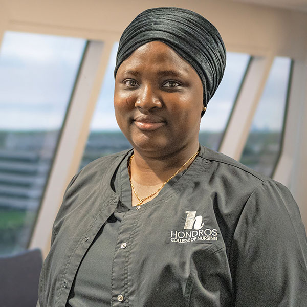 African American female nursing student