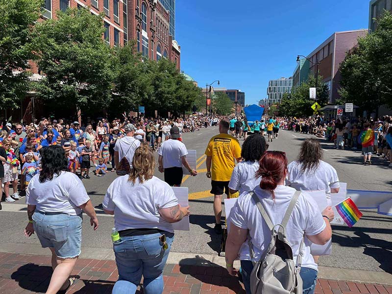 Walking At Pride Festival